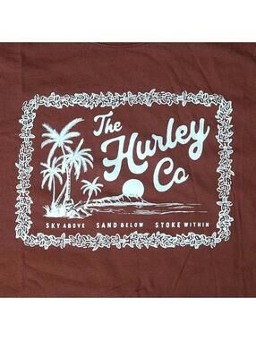 Hurley Men's Everyday Ukulele T-Shirt - Brown - Size Large -